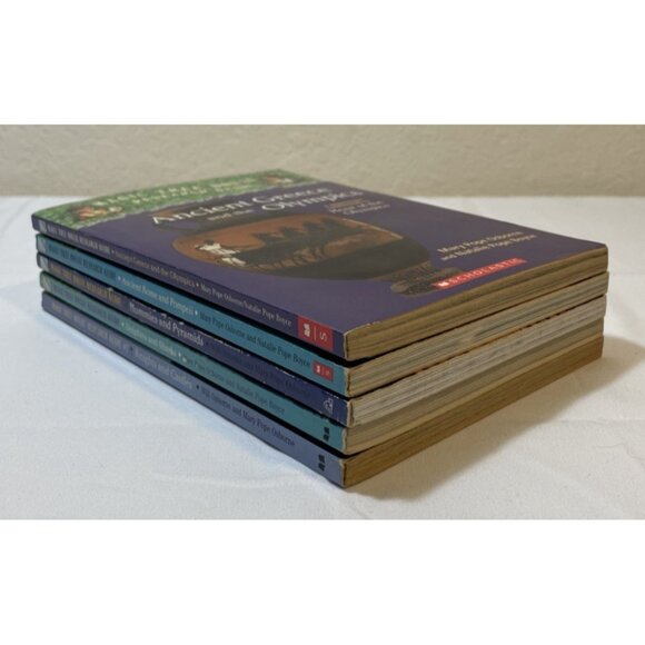 Lot of 5 Magic Treehouse Research Guides Mary Pope Osborne Greece Rome Castles - Picture 10 of 10